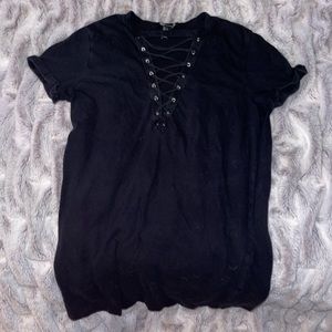 strappy v neck mini dress